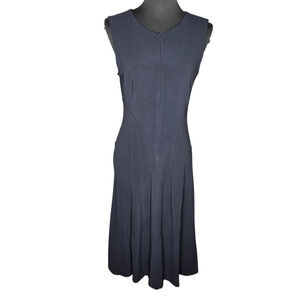 La Perla Vintage Black Midi Pleated Dress Size: S